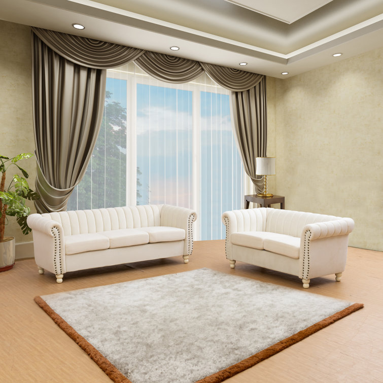 StarHomeLivingCorp 2 Piece Velvet Living Room Set Wayfair